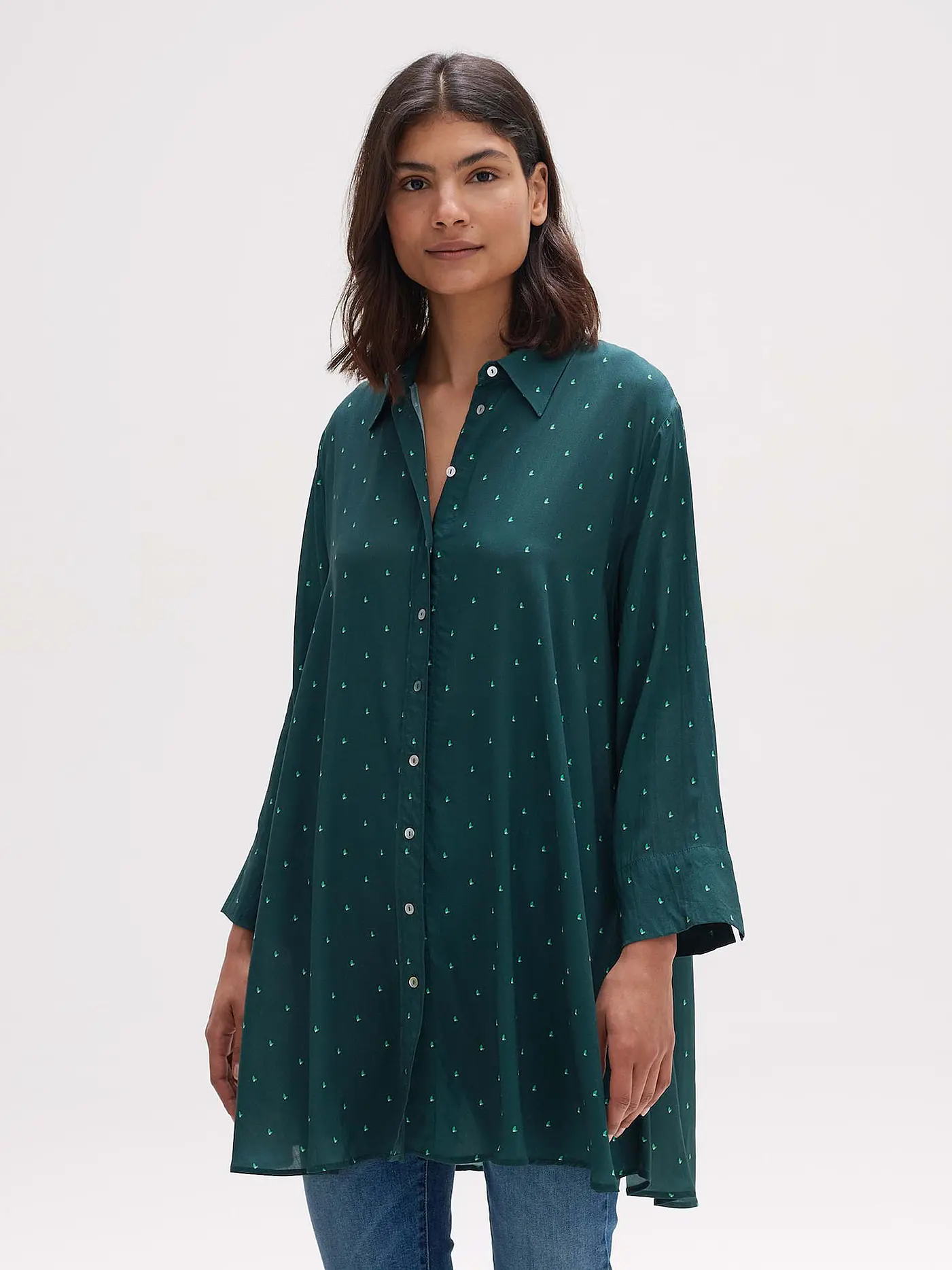 OPUS | Bluse FADONNA | dunkelgrün